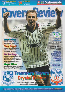 Tranmere Rovers v Crystal Palace Match Programme 2000-05-07